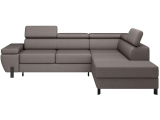 Ecksofa Molina mit Schlaffunktion und verstellbaren Kopfstützen