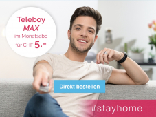 Teleboy MAX für 5.– (1 Monat - Neukunden)