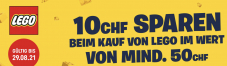 Smyths Toys - 10 CHF sparen beim Kauf von Lego im Wert von mind. 50 CHF