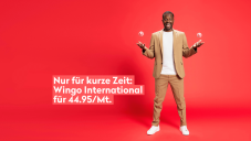 Nur heute: Wingo International - Alles unlimitiert im Swisscom-Netz in der Schweiz & Ausland (EU, UK, TR, US, CA)