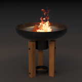 Feuerschale aus Stahl mit Gestell Ø 70 cm bei Gonser