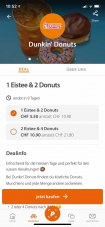 Dunkin’ Donuts: 1 Eistee und 2 Donuts für 50% – bei poinz app