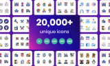 20`000 Flat Icons für Webdesign/Präsentationen etc.