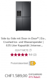 LG Side by Side Kühlschrank für CHF 1589.-