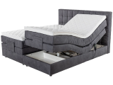 Elektrisch verstellbares Boxspringbett (160cm / 180cm*200cm) mit Stauraum bei Conforama inkl. Versand