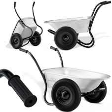 Schubkarre mit 2 Rädern verzinkt (150 kg, 100 L) bei DeubaXXL