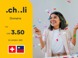 .ch & .li Domain für nur 3.50 CHF im ersten Jahr