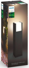 Philips Hue White - Fuzo Outdoor Path Light, Black