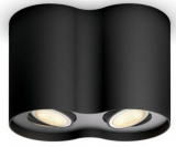 Philips Hue White Ambiance - Pillar Ceiling Light 2-Spot, Black