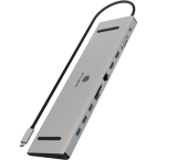 Dockingstation ICY Box IB-DK2106a-CPD (2x HDMI 4K@60 Hz, 1x VGA FHD@60 Hz, 100 W)