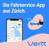 [Lokal ZH] Vertt.ch – Fahrdienst Start-up aus Zürich  –> CHF 20.-  für die nächste Fahrt