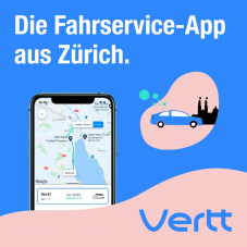 [Lokal ZH] Vertt.ch – Fahrdienst Start-up aus Zürich  -> CHF 20.-  für die nächste Fahrt