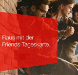 Sbb Friendstageskarte für 80 Franken ( für 4 Personen unter 25 Jahre)