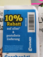 Conrad.ch 10% auf Alles und Portofrei