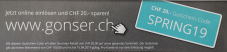 Bei gonser.ch gibt es 20 Fr. Rabatt ab MBW 100 Fr.