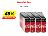 Neue Coke Classic/ Zero 48% Rabatt (Denner)
