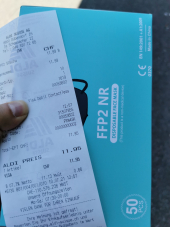 ALDI Preisfehler - 50 Stk. schwarze FFP2 Masken für CHF 11.95