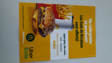 Uber Eat & McDonald’s: keine Liefergebühr