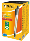 BIC Kugelschreiber ECOlutions Clic Stic 0.4mm schwarz, 50er Set für CHF 1.10.- bei Ex libris
