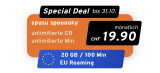 Spusu spooooky Unlimited Flat mit EU Roaming