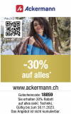 Ackermann Gutschein für 30% Rabatt auf fast alles bis 30.11.2023