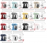 Küchenmaschine KitchenAid KSM200 Premium Set (Diverse Farben)