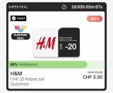 Twint - H&M Gutschein mit 17% Rabatt