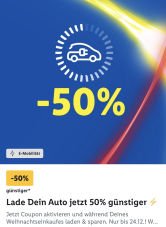 LIDL Elektroauto aufladen mit 50 % Rabatt (Lidl Plus)