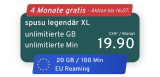 spusu legendär XL – 4 Monate gratis, kostenlose Aktivierung
