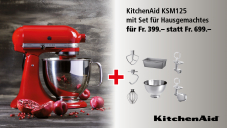 KitchenAid KSM125 mit Set für 399.- (nur heute!)