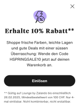 Lounge by Zalando 10% Gutschein ab CHF 100.-