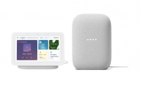 Google Nest Hub 2 + Google Nest Audio 2 Weiss