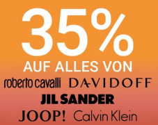 35% auf ALLES von Roberto Cavalli, Davidoff, Jil Sander, Joop & Calvin Klein bei der Import Pafümerie