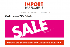 Sale bei Import Parfumerie