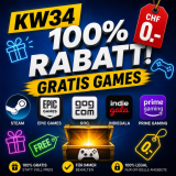 100% Rabatt Games KW34 (Steam, Epic, GOG, IndieGala, Prime Gaming, Ubisoft)