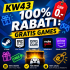 100% Rabatt Games KW43