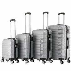 Reisekoffer Hartschalenkoffer AVA 4er Set silber bei Gonser