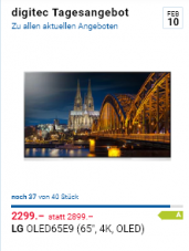 LG 65E9 OLED-TV zu 2299.-