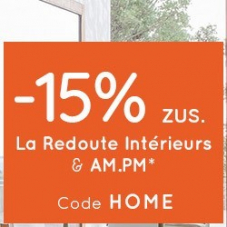 15% zusätzlich auf zahlreiche reduzierte Einrichtungsgegenstände bei La Redoute, z.B. La Redoute Interieurs Sessel Jimi für CHF 234.60 statt CHF 345.-