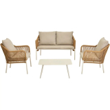 Gartenlounge-Set Liva beige aus Kunstrattan in Aktion bei Livique (bei Abholung CHF 379.-)