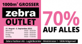 Zebra Outlet 70% auf alles bis am 3. September in Mägenwil