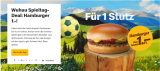MC Donalds Hamburger für 1.- an jedem Spieltag (App)