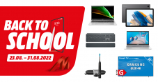 Back To School bei MediaMarkt: Laptops, Fernseher, Peripherie u.v.m. zu reduzierten Preisen