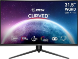 Nur noch heute: MSI G32CQ5P Curved Gaming-Monitor (31,5″, VA, 1500R, WQHD, 170 Hz, 1 ms, 250 Nits)