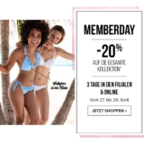 20% auf alles bei Hunkemöller, z.B. Push-up Bikinitop Tropical Garden für CHF 36.- statt CHF 45.-