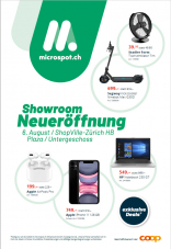 (Local Deal) Microspot Showroomeröffnung am HB in Zürich (nur heute gültig)