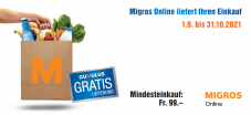 Migros Online: Gratis Versand ab CHF 99.- Rabattcode für Bestandskunden