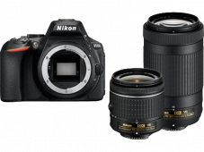 NIKON D5600 + 18–55 MM + 70-300 MM Spiegelreflexkamera bei MediaMarkt