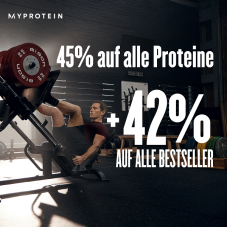 MyProtein: Bis zu 45% auf alle Proteine + 42% auf Bestseller