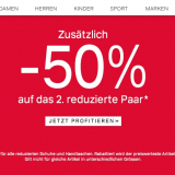 Nur heute: Zusätzlich 50% auf den zweiten reduzierten Artikel bei Dosenbach, z.B. Damen-Sandale von Catwalk für CHF 10.45 statt CHF 29.90